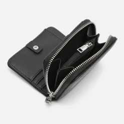 Monedero pequeño con detalles metalizados