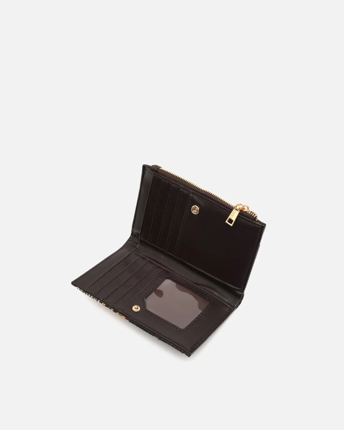 Monedero pequeño con estampado animal print