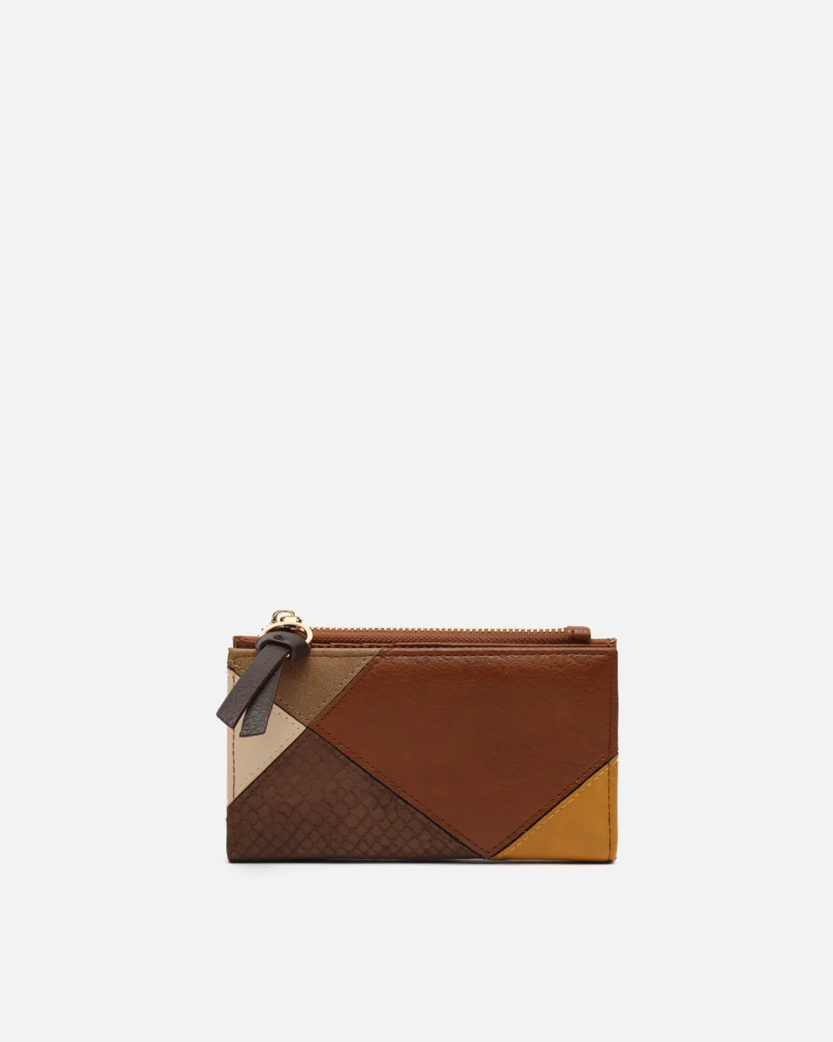 Monedero pequeño con estampado patchwork