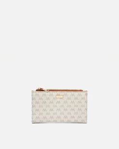 Monedero pequeño con estampado monogram