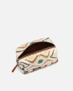 Neceser de viaje con estampado jacquard