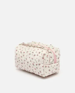 Neceser de viaje con estampado floral