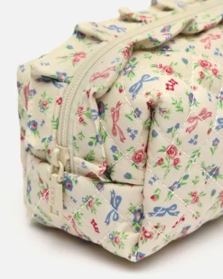 Neceser de viaje con estampado floral