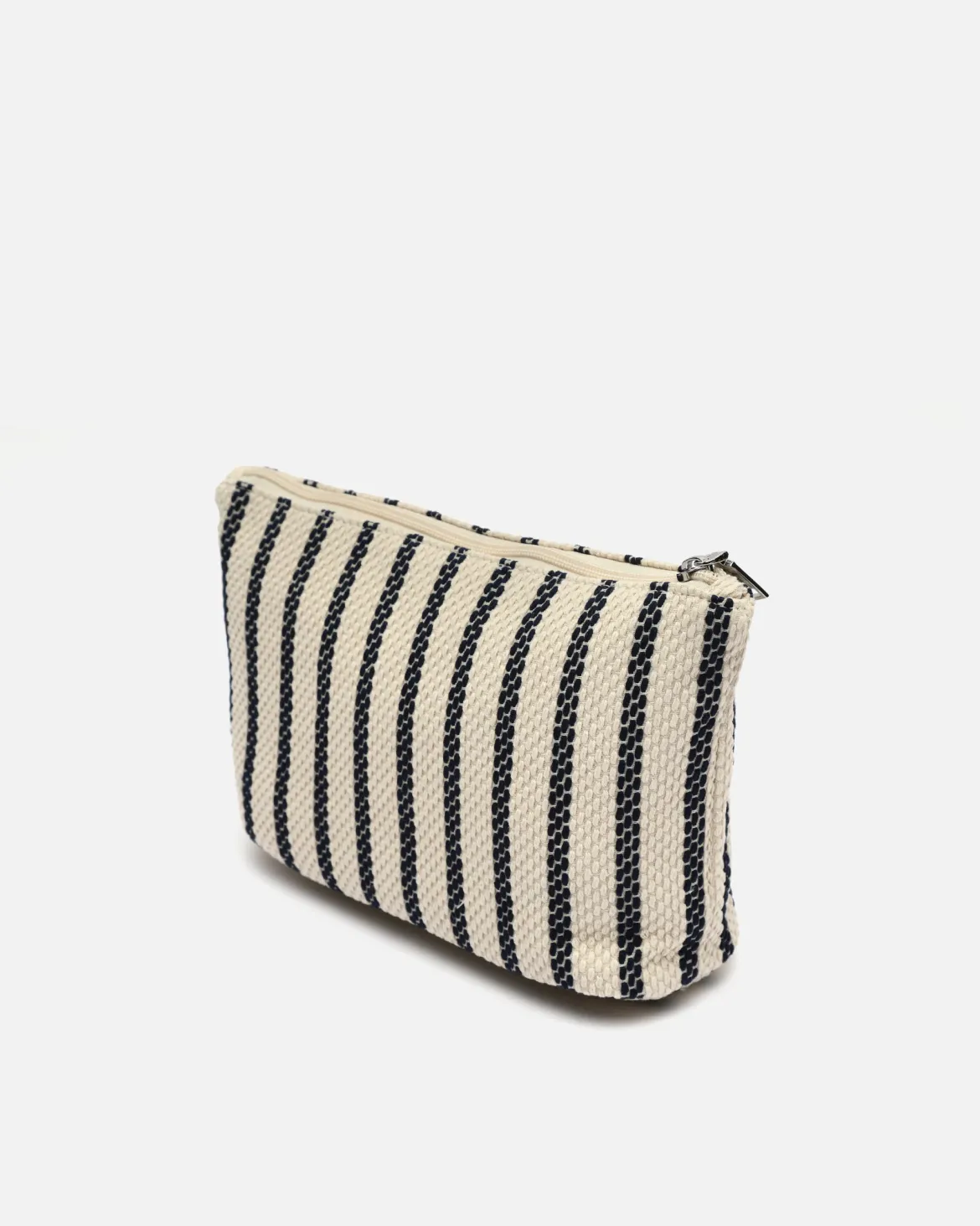 Neceser grande con estampado de rayas en jacquard