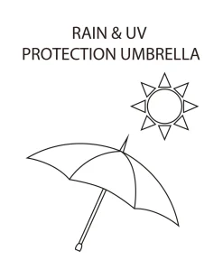 Paraguas pequeño plegable con protección uv