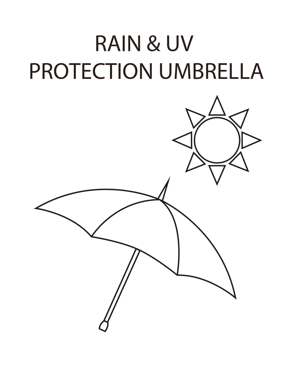 Paraguas pequeño plegable con protección uv