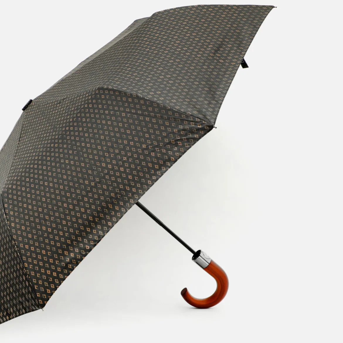 Paraguas plegable estampado de rombos