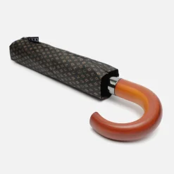Paraguas plegable estampado de rombos