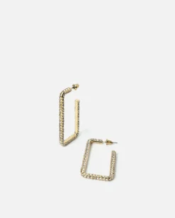 Pendientes grandes con strass