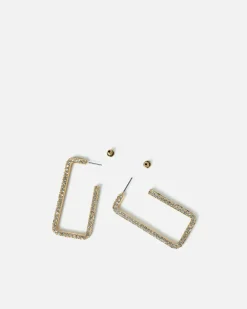 Pendientes grandes con strass