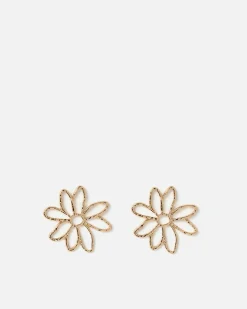 Pendientes grandes flor