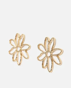Pendientes grandes flor