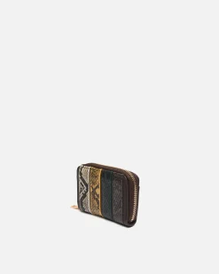 Portamonedas con estampado animal print