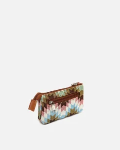 Portamonedas estampado jacquard