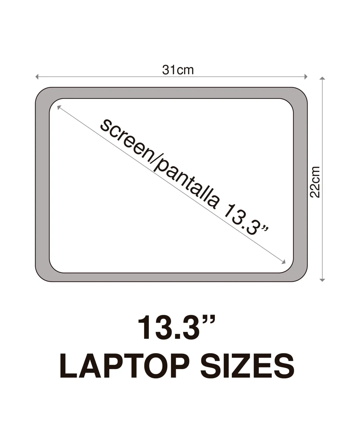 Portaordenador shopper con funda para portátil (13.3")