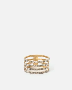 Pulsera rígida de strass
