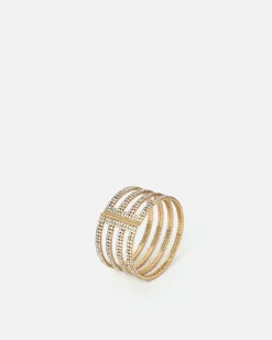 Pulsera rígida de strass