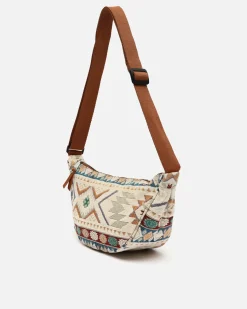 Riñonera con estampado jacquard