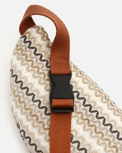 Riñonera con estampado jacquard