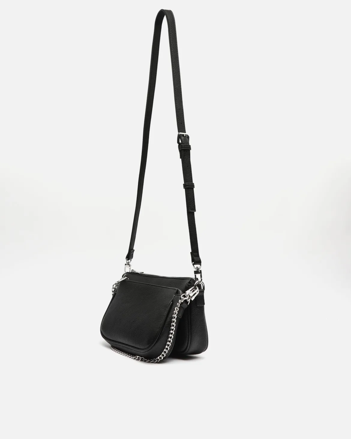 Bolso bandolera con compartimento extraíble