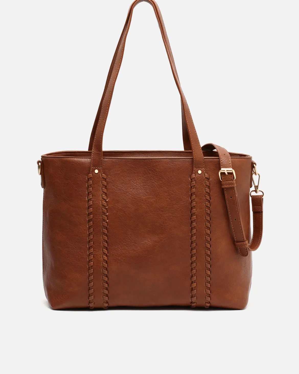 Bolso shopper grande con asa bandolera extraíble
