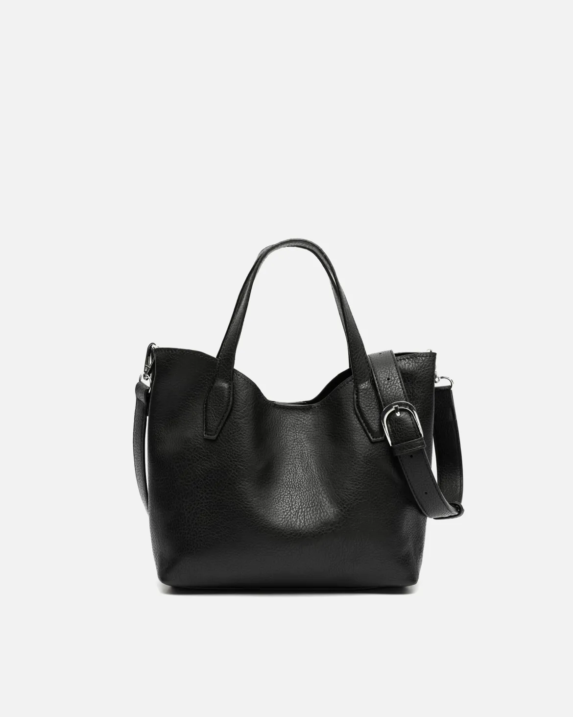 Bolso tote pequeño con neceser y asa bandolera extraíble