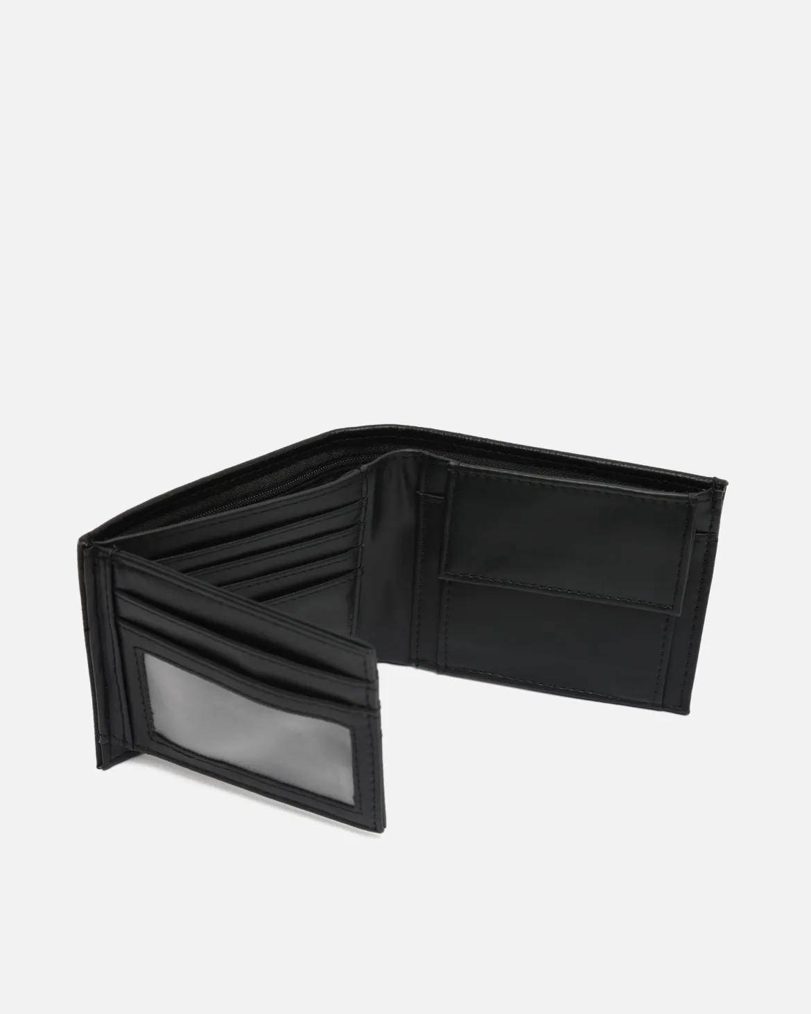 Cartera con compartimento para billetes, tarjetas y monedas