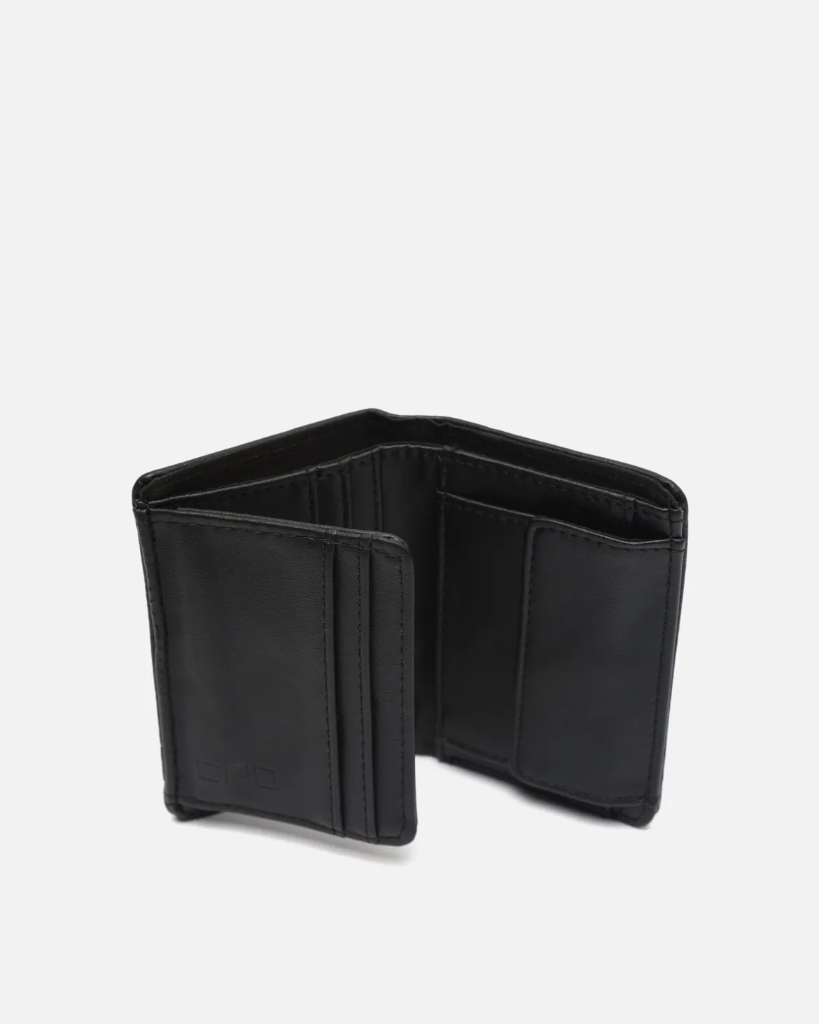 Cartera con compartimento para billetes, tarjetas y monedas
