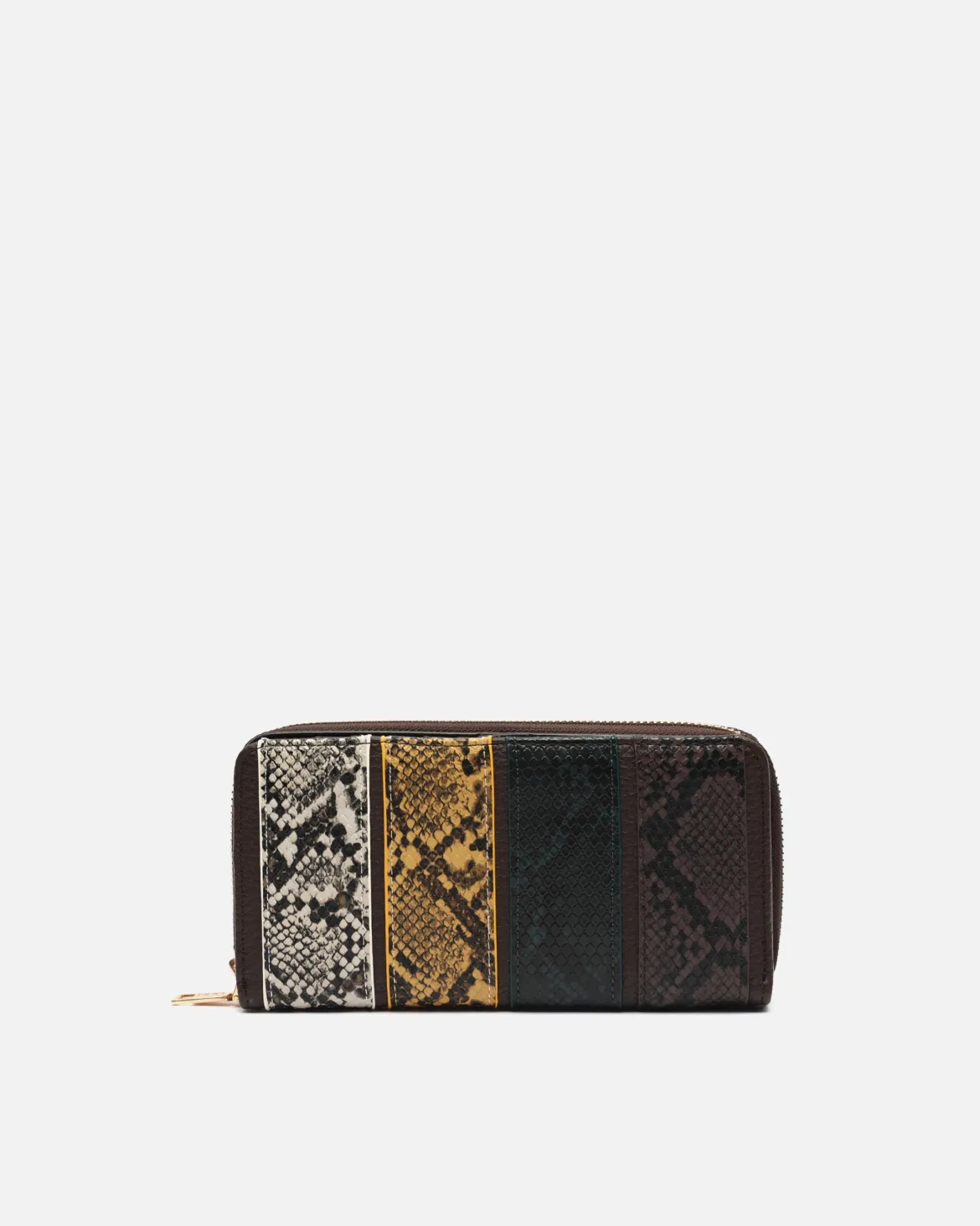 Monedero grande con estampado animal print