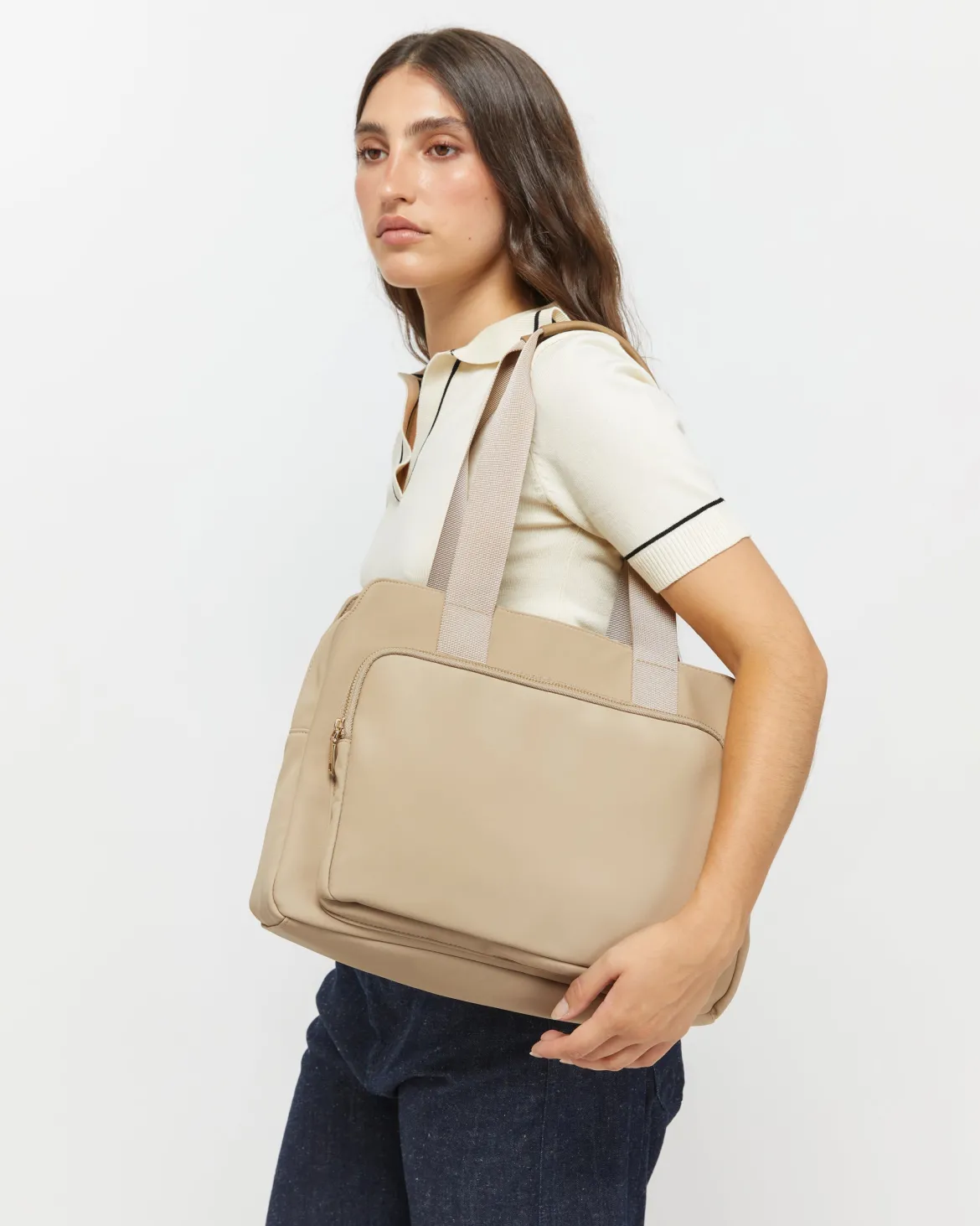 Portaordenador estilo shopper 13.3 pulgadas con asa bandolera extraíble